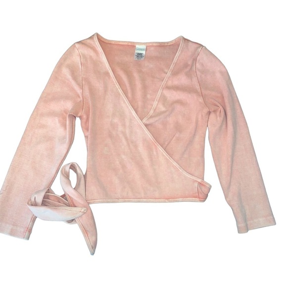 L*SPACE Camilla Wrap Dusty Pink Primrose Top Size XS - Picture 5 of 14